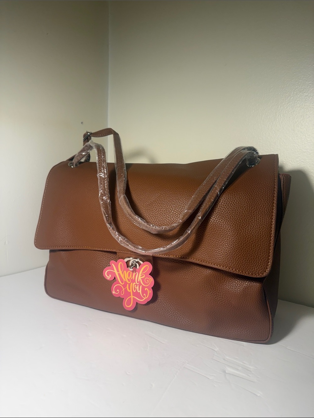 Textured Brown Women's Flap Shoulder Bag - Elegant Everyday Tote